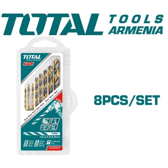 HSS twist drill bit set 8pcs HSS twist drill bit set 8pcs