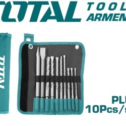 Set of hammer drill bits and chisels 10pcs