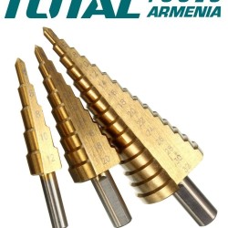 Step drill bit set 3 pcs