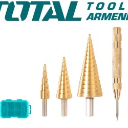 Step drill bit set 3 pcs