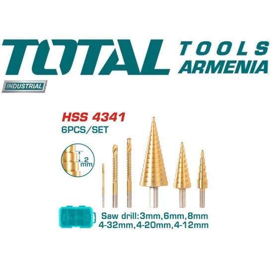 Step drill bit set 3 pcs Step drill bit set 3 pcs