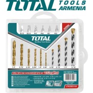 Set of drill bits for metal and concrete with screwdriver bits 16pcs
