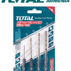 HSS twist drill bits set 4 pcs