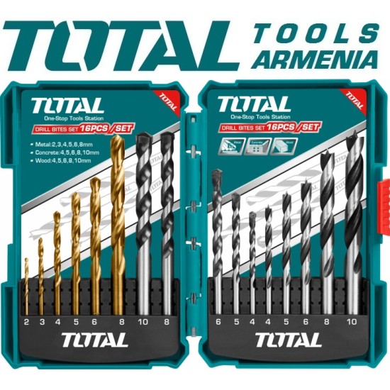 Set of drill bits 16pcs Set of drill bits 16pcs
