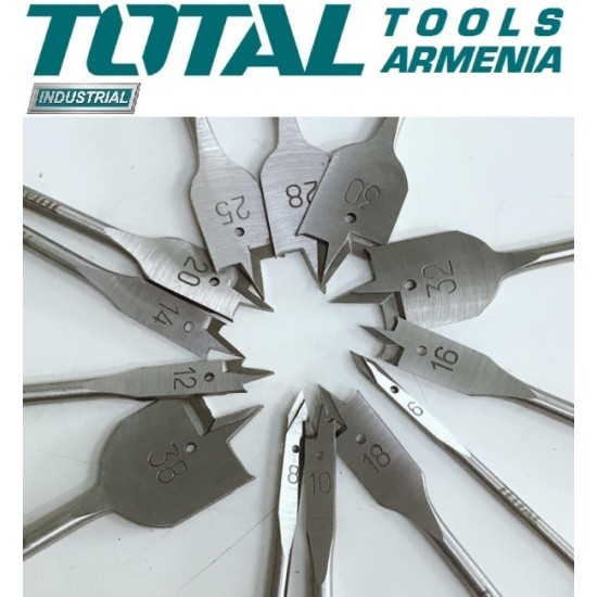 Flat drill set 12 pieces