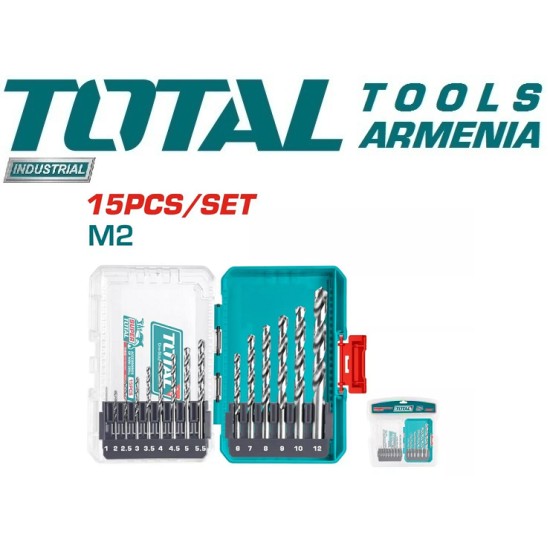 HSS twist drill bit set 15pcs HSS twist drill bit set 15pcs
