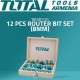 Router Bit Set - 8 mm 12pcs Router Bit Set - 8 mm 12pcs