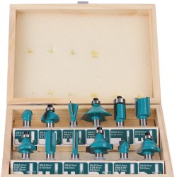Router Bit Set - 8 mm 12pcs