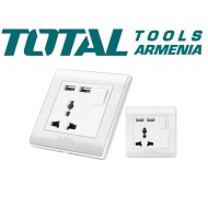 Universal socket with USB