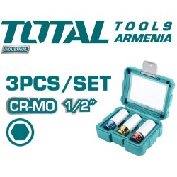 Non-Marring Lug Nut Socket Set 3pcs 1/2"