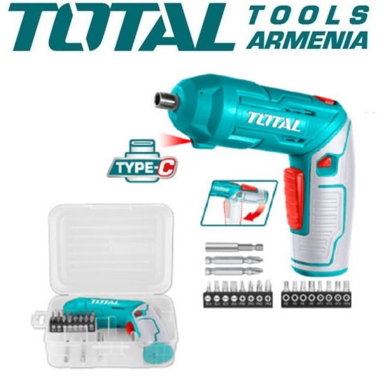 Cordless screwdriver 4 V/4 Nm/USB Type-C cable