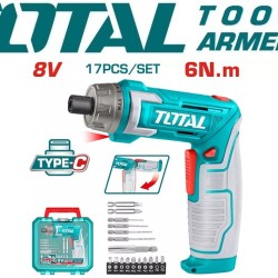 Cordless screwdriver 8V /6 Nm USB Type-C
