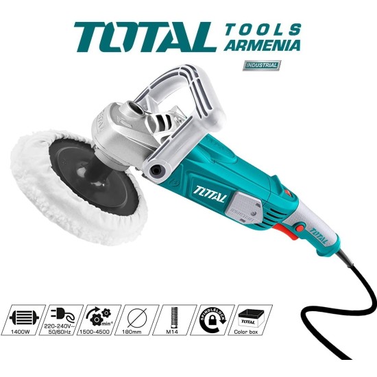 Polishing machine/1400W/180mm/With speed controller/INDUSTRIAL Polishing machine/1400W/180mm/With speed controller/INDUSTRIAL