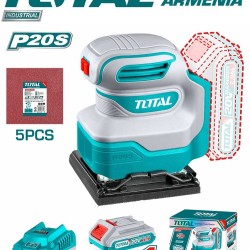 Orbital sander with 20 V battery