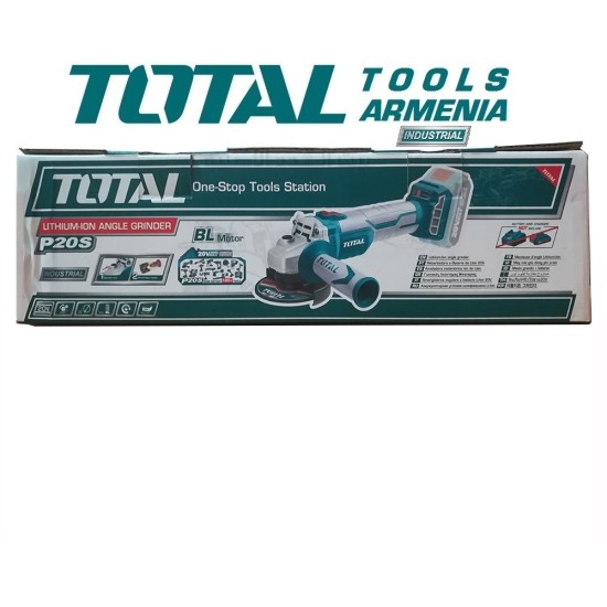Cordless angle grinder/20 V/2A-4A /115mm/Brushless Motor/INDUSTRIAL Cordless angle grinder/20 V/2A-4A /115mm/Brushless Motor/INDUSTRIAL