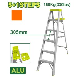 Aluminum single-sided ladder (with tool tray) 5+1 steps DTLD4H06