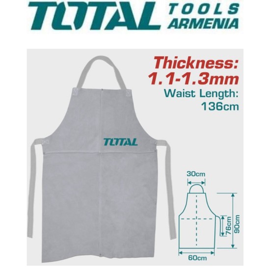 Welding leather apron 1.1-1.3mm 136cm Welding leather apron 1.1-1.3mm 136cm