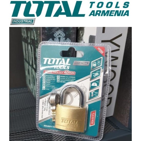Brass padlock 40mm
