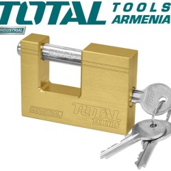 Heavy duty brass block padlock 60mm