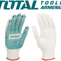 Knitted & PVC Dots Gloves