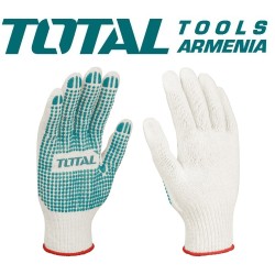 Knitted & PVC Dots Gloves