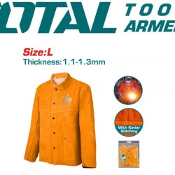 Leather welding jacket L