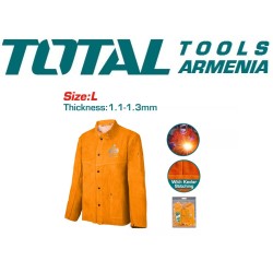Leather welding jacket L