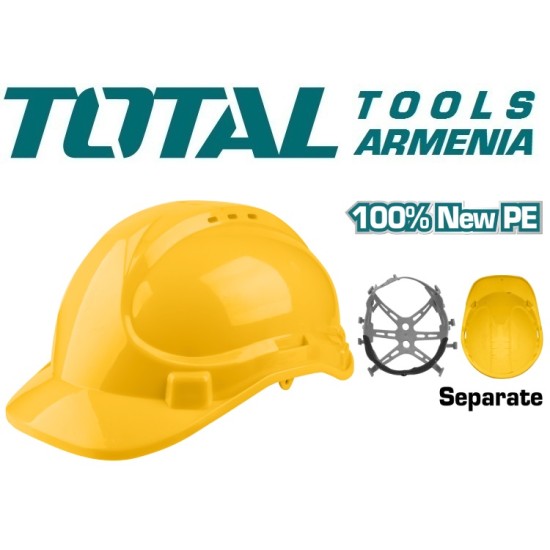 Safety helmet yellow