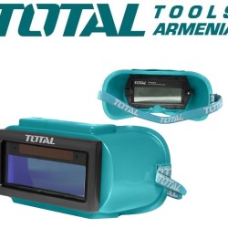 Auto darkening welding glasses