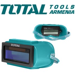 Auto darkening welding glasses
