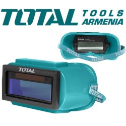 Auto darkening welding glasses