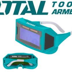 Auto darkening welding glasses