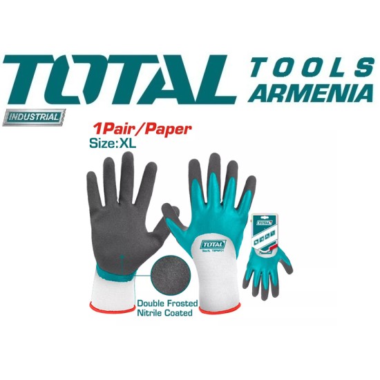 Nitrile frosted coated gloves XL Nitrile frosted coated gloves XL