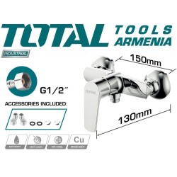 Single lever shower mixer