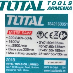 Electric angle saw 1600 W Without Guide (Salaska)