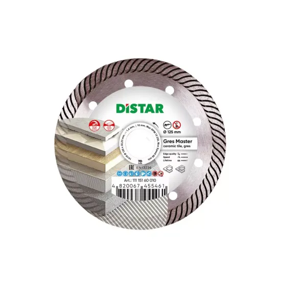 Diamond cutting disc 1A1R Gres Master 125x22.22x10x1.4mm Diamond cutting disc 1A1R Gres Master 125x22.22x10x1.4mm