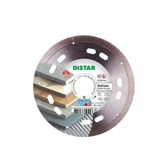 Diamond cutting disc 1A1R 125x22.22x8x1mm ESTHETE Diamond cutting disc 1A1R 125x22.22x8x1mm ESTHETE