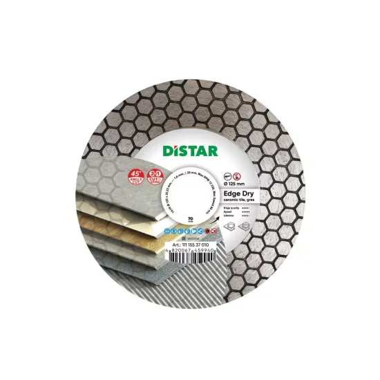 Diamond cutting disc 1A1R 125x22.22x25x1.6mm Edge Dry Diamond cutting disc 1A1R 125x22.22x25x1.6mm Edge Dry