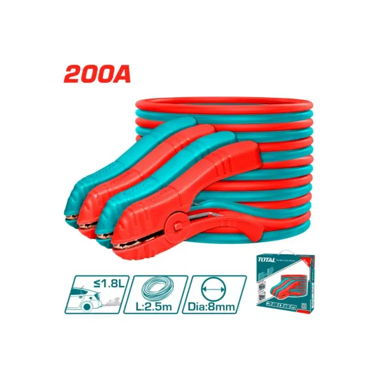 Jumper for car battery 200 A 2.5 M Jumper for car battery 200 A 2.5 M