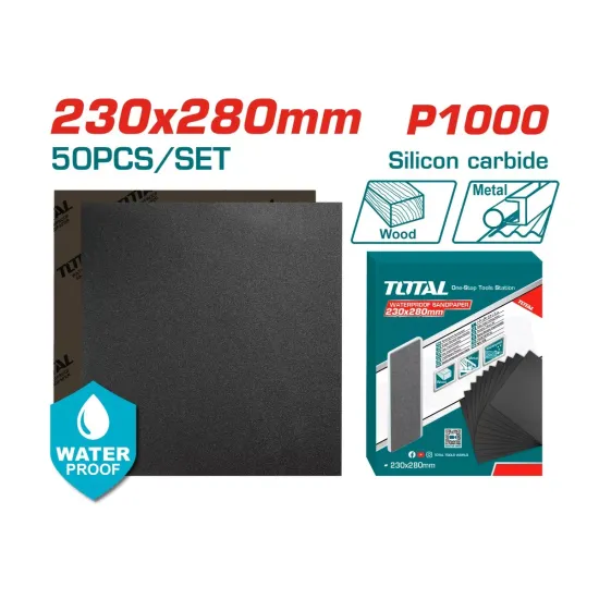 Waterproof sandpaper set 230x280mm Waterproof sandpaper set 230x280mm