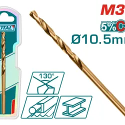 Cobalt drill HSS CO-M35 10.5mm