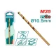 Cobalt drill HSS CO-M35 10.5mm Cobalt drill HSS CO-M35 10.5mm