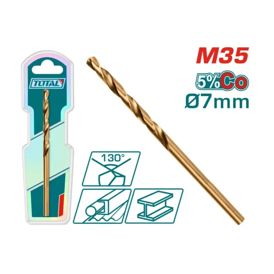 Cobalt drill HSS CO-M35 7mm Cobalt drill HSS CO-M35 7mm