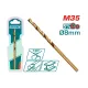 Cobalt drill HSS CO-M35 8mm Cobalt drill HSS CO-M35 8mm