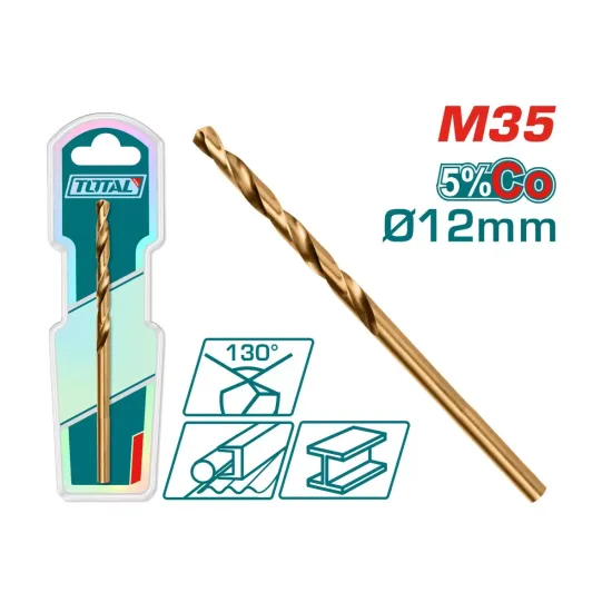 Cobalt drill HSS CO-M35 12mm Cobalt drill HSS CO-M35 12mm