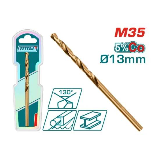 Cobalt drill HSS CO-M35 13mm Cobalt drill HSS CO-M35 13mm