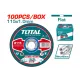 Abrasive cutting disc set 115*1*22.2 mm 100pcs Abrasive cutting disc set 115*1*22.2 mm 100pcs