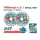 Wood cutting disc 2 pieces 140mm Wood cutting disc 2 pieces 140mm