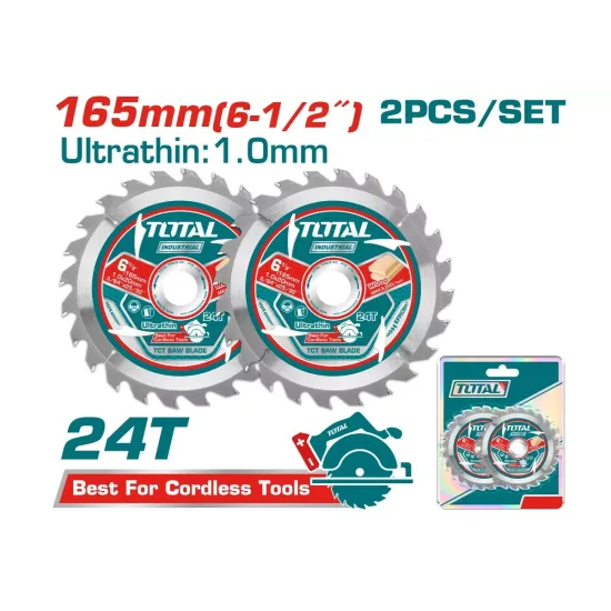 Wood cutting disc 2 pieces 165mm Wood cutting disc 2 pieces 165mm