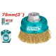 Wire brush with cup 75mm Wire brush with cup 75mm